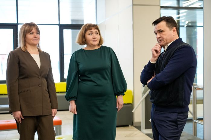 Андрей Воробьёв посетил новое здание физико-математического лицея в Сергиевом Посаде