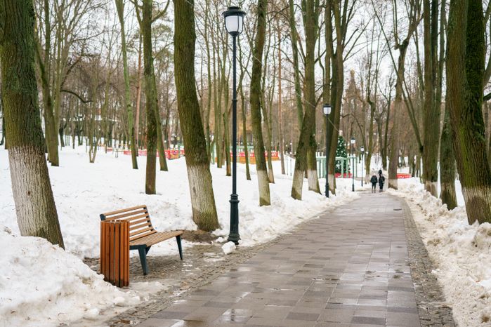 Раменский городской парк культуры и отдыха зимой