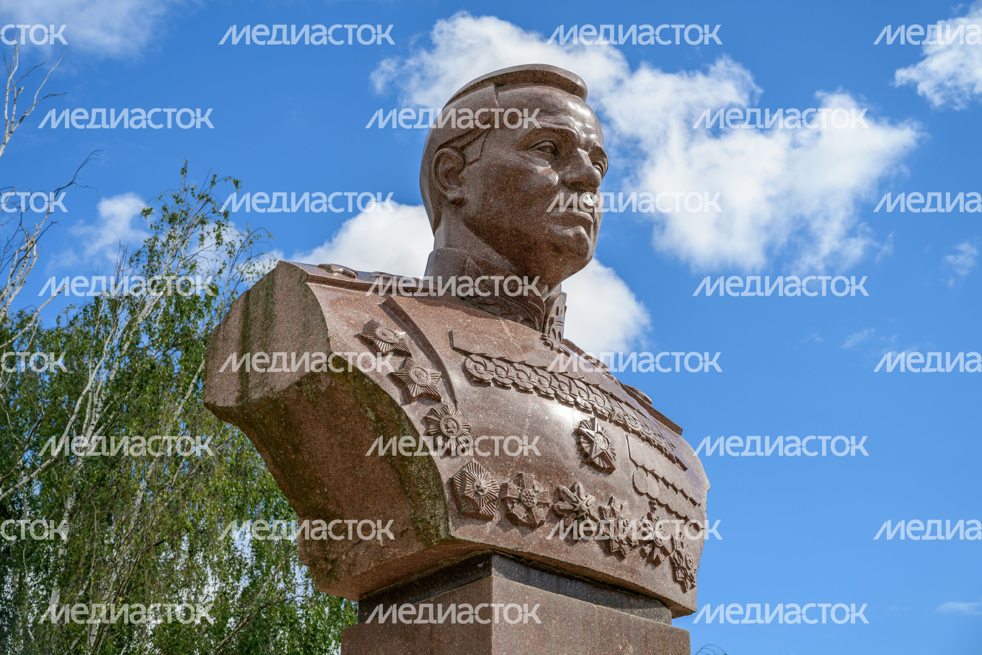 Площадь К.А. Мерецкова в Зарайском центральном парке культуры и отдыха
