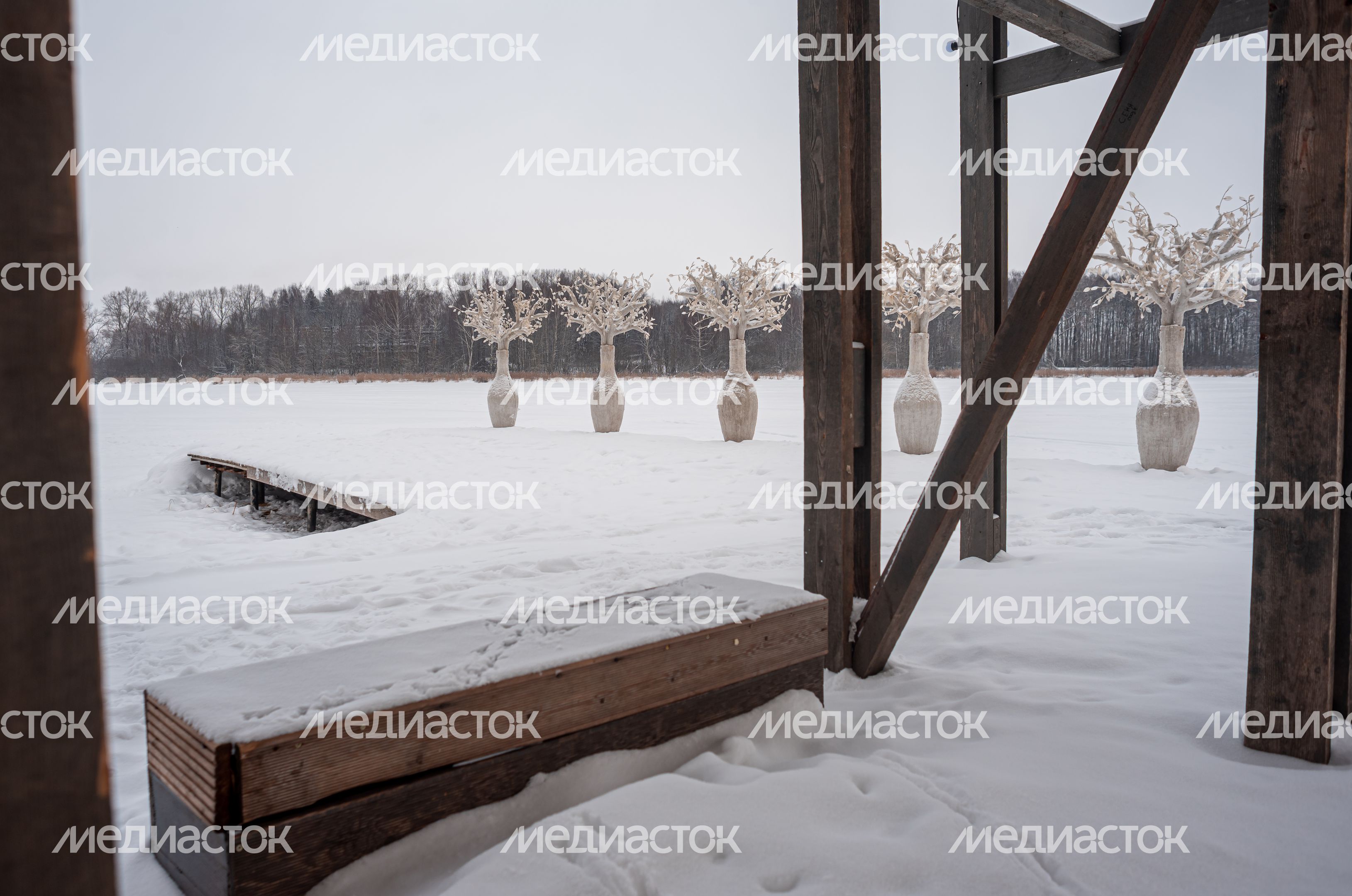 Зимние виды города Солнечногорск