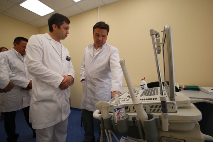 Губернатор посетил больницу города Королёв во время официального визита