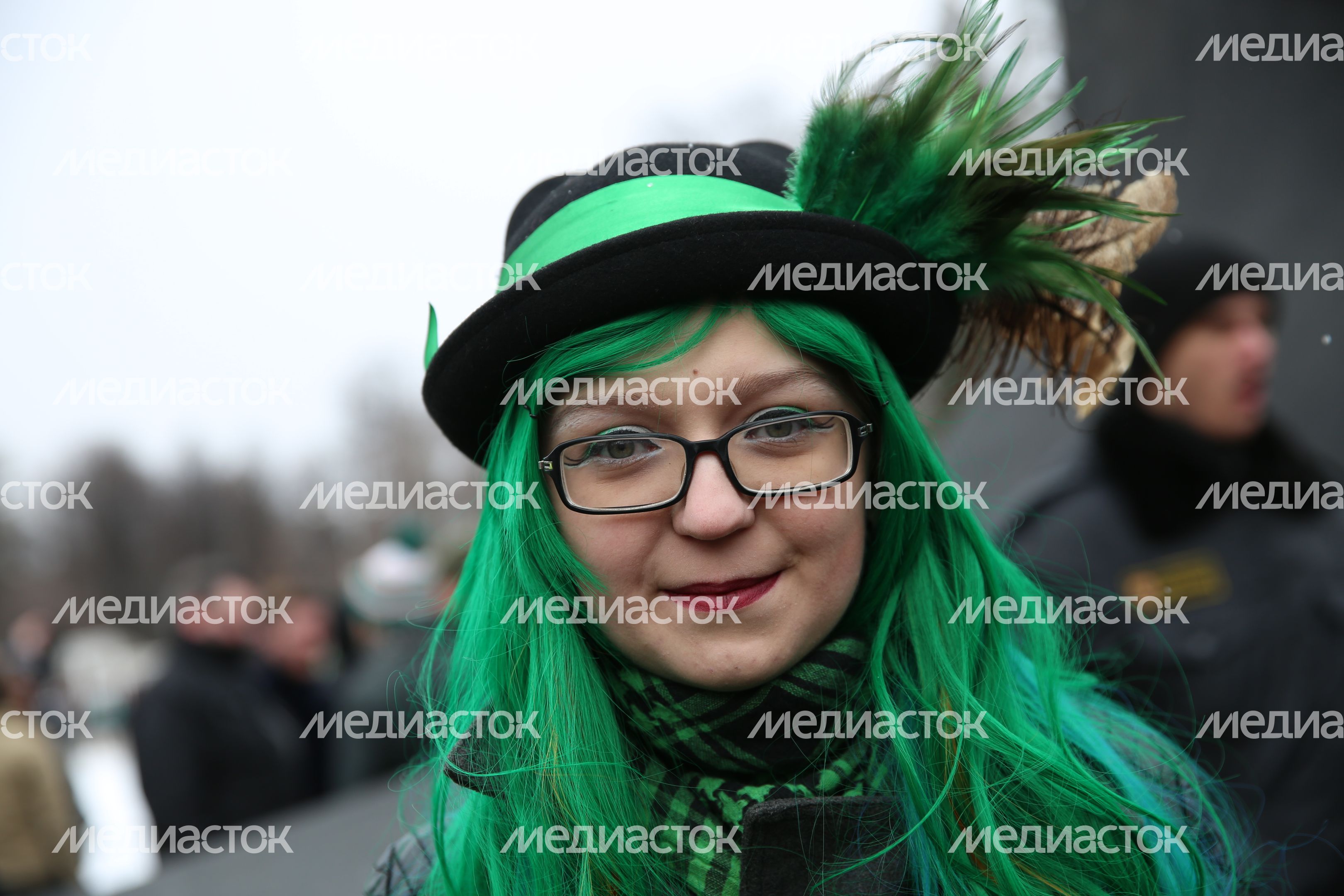 Парад в День Святого Патрика в Москве