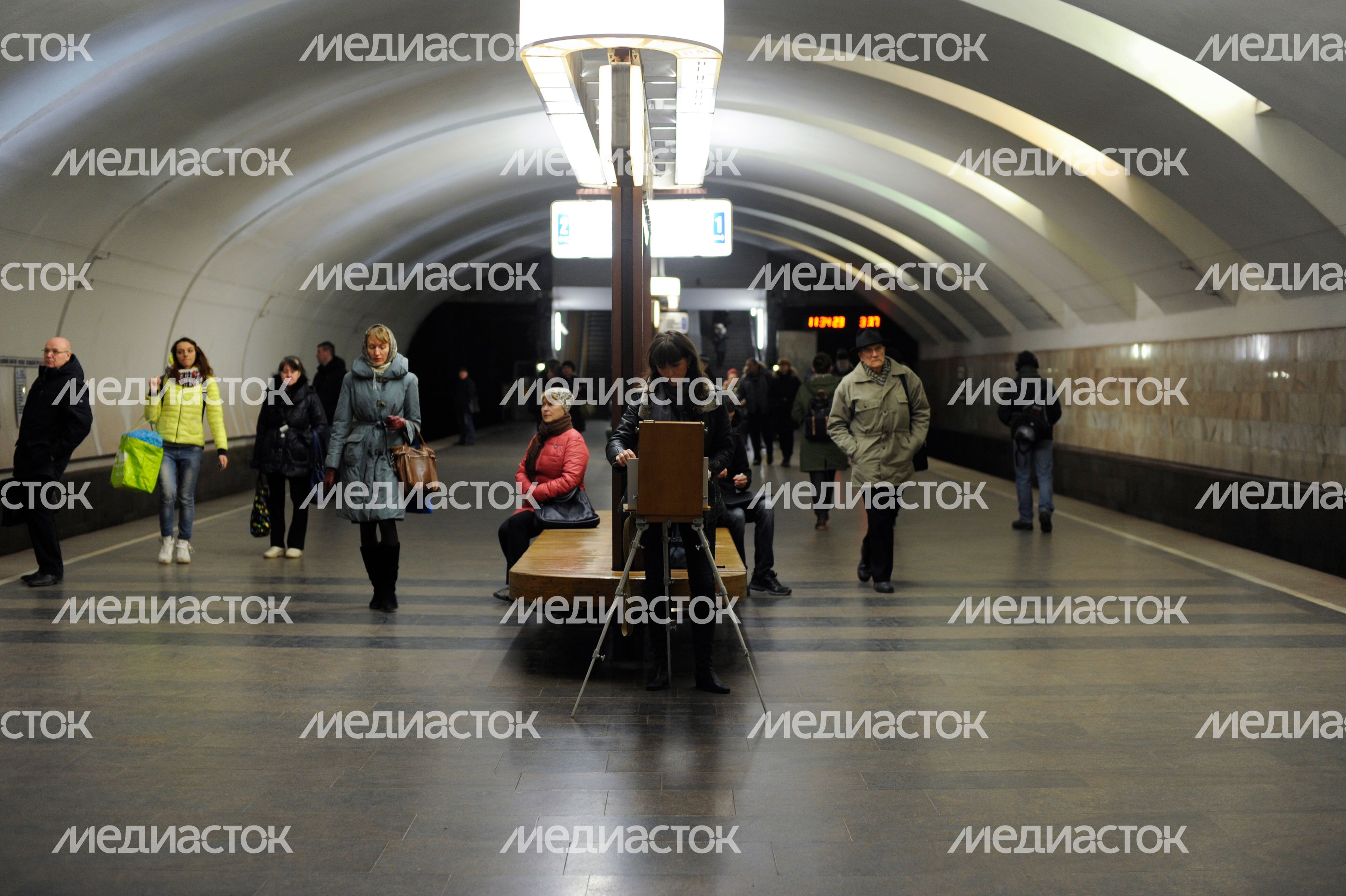 Акция «Пишем метро» в Московском метрополитене