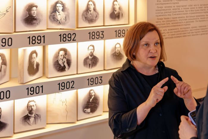Генеральный директор музея-заповедника А.П. Чехова «Мелихово» Анастасия Журавлева на фестивале «Мелиховская весна»