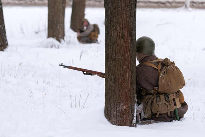 Военно-историческая реконструкция "Бои под Клином"