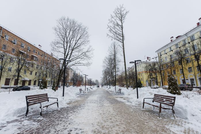 Электросталь. Зимние виды города