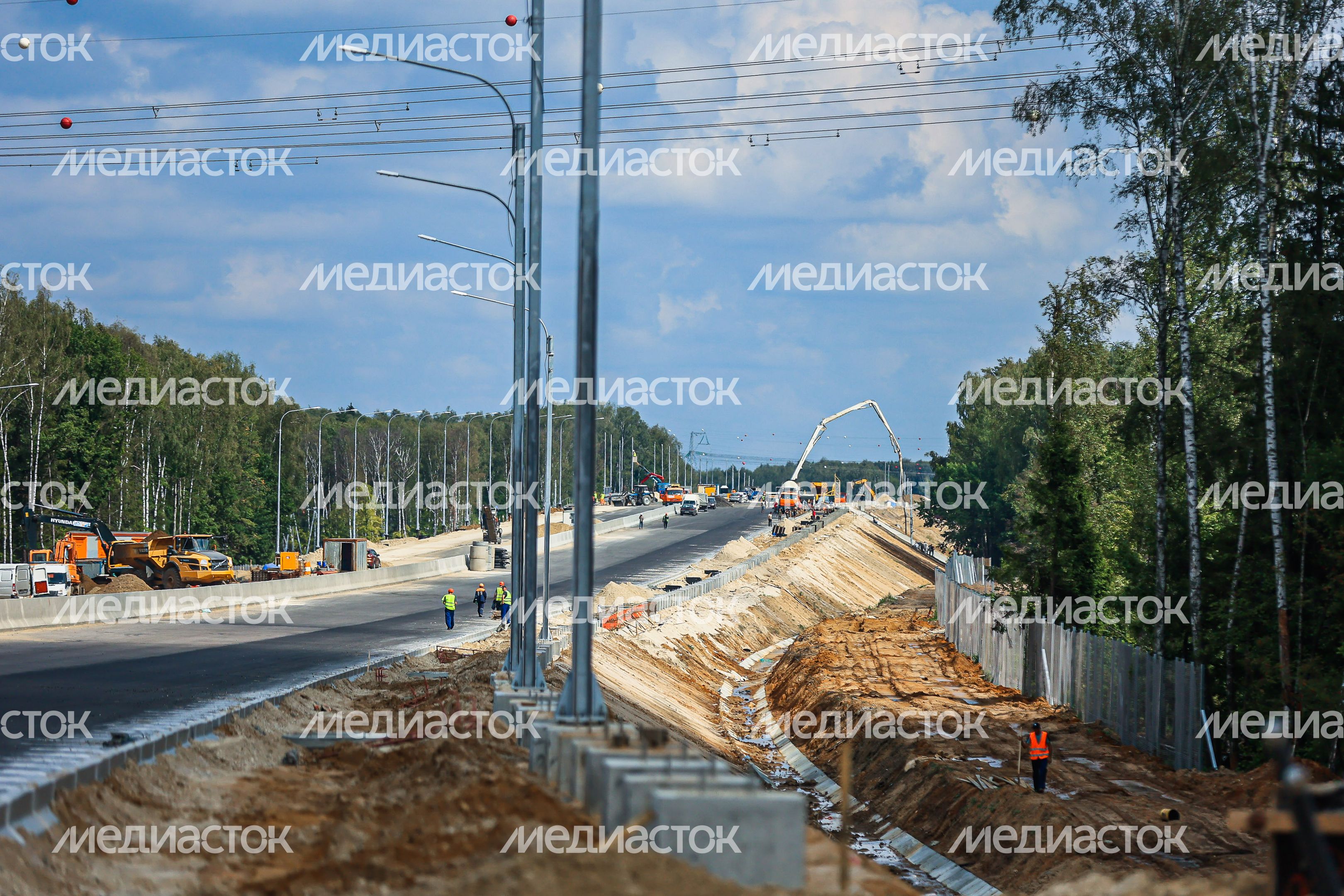 Проверка хода строительства подмосковного участка М-12 «Москва-Казань» Губернатором Подмосковья