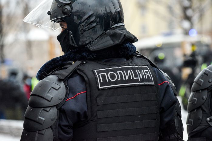Охрана общественного порядка сотрудниками полиции в Москве