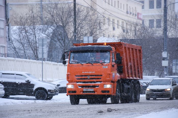 Снегопад в Московском регионе, 18.01.2018