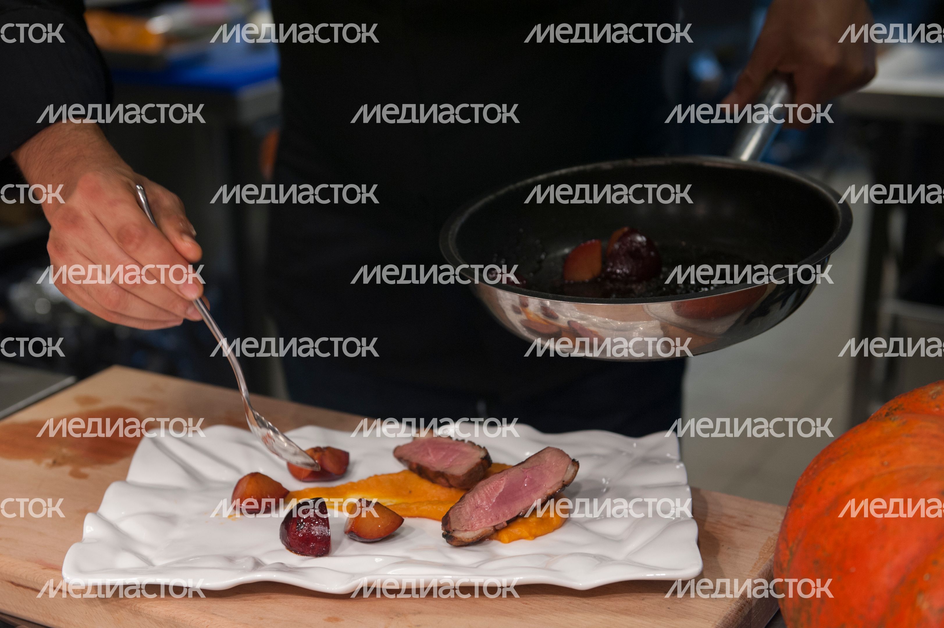 Приготовление утиной грудки с пюре из тыквы Приготовление утиной грудки с пюре из тыквы