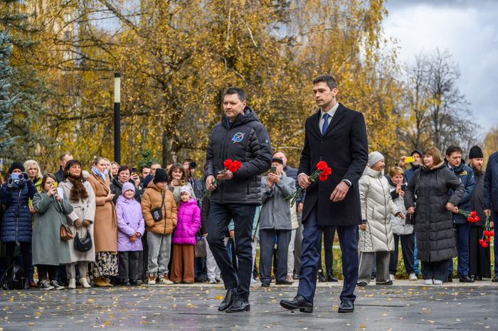Космонавты Олег Кононенко и Николай Чуб