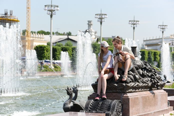 Жаркая погода в Москве