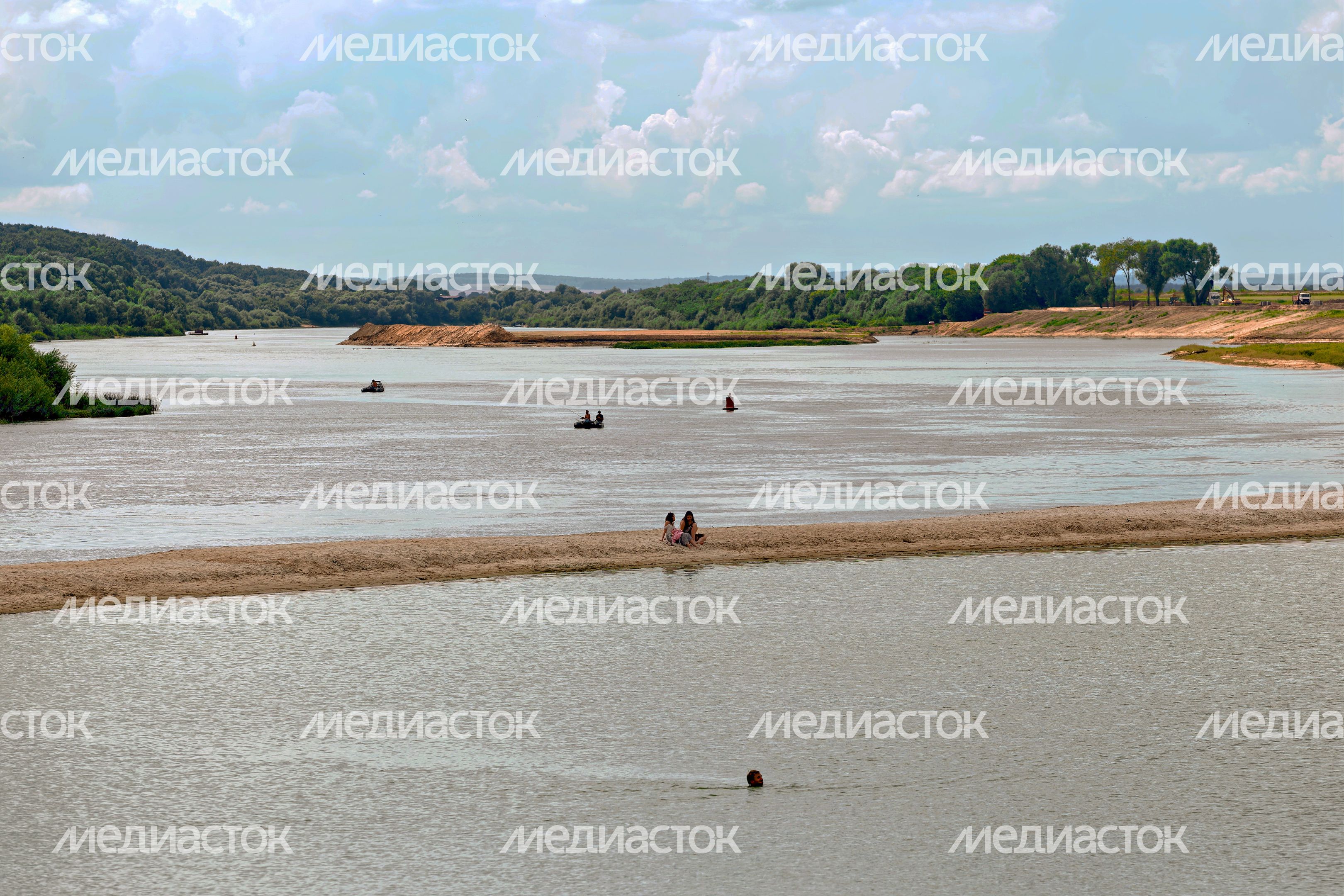 Вид на Оку в районе Серпухова