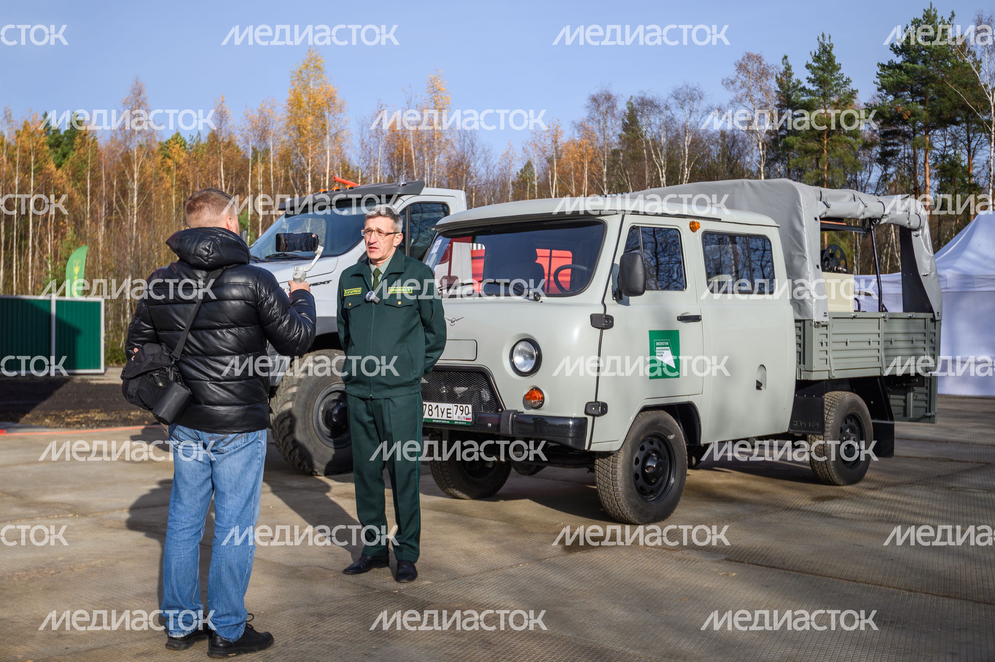 Директор Центрлесхоза Сергей Ивченков дает интервью