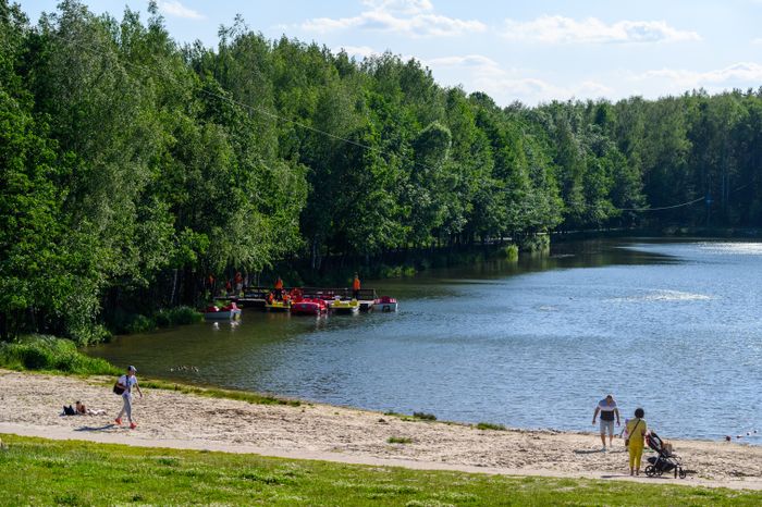 Пляж парка «Авангард» в Электростали