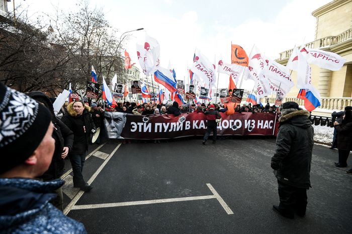 Марш памяти Бориса Немцова в Москве
