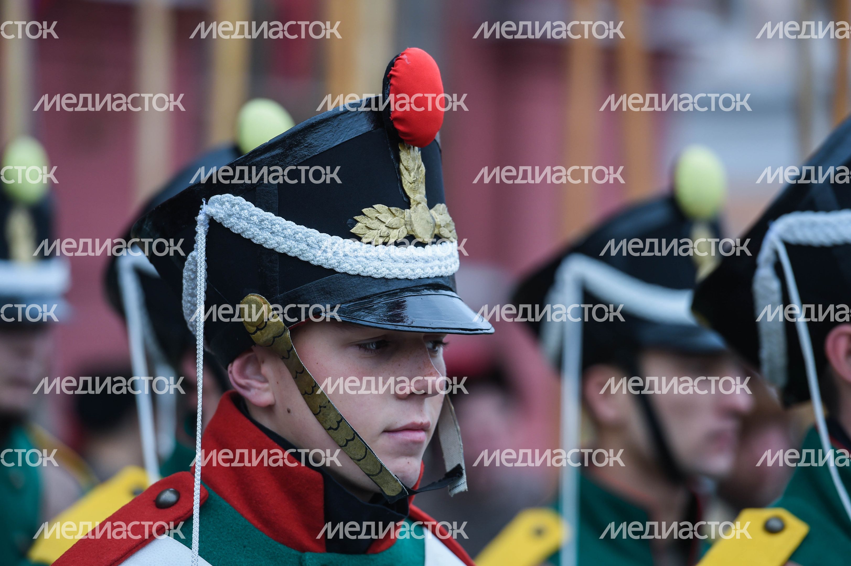 Торжественный марш в честь парада 1941 года на Красной площади в Москве