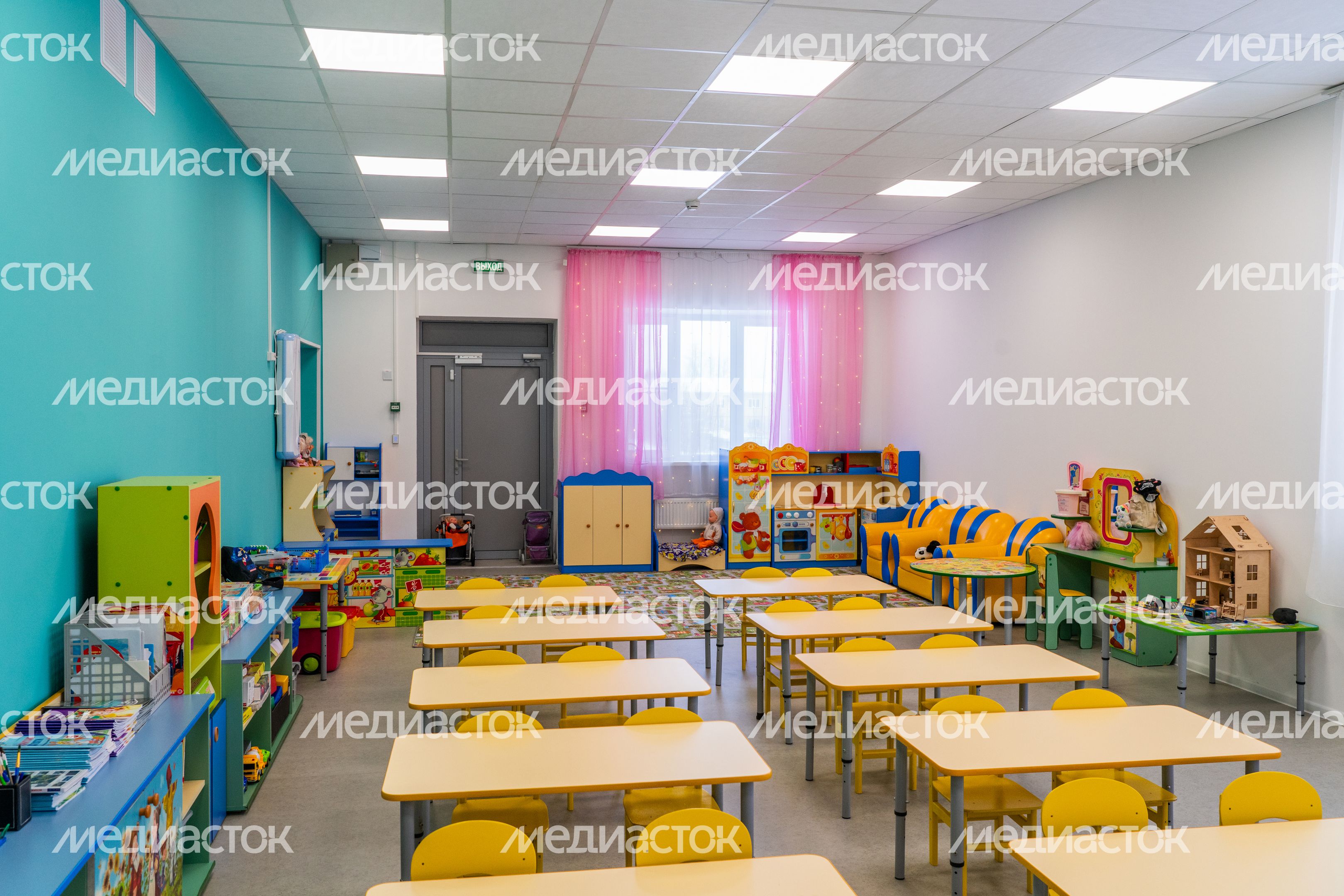 Игровая комната в детском саду поселка Колюбакино Рузского округа после капитального ремонта Игровая комната в детском саду поселка Колюбакино Рузского округа после капитального ремонта