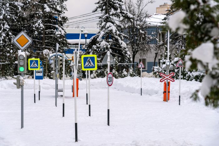 Детская площадка в парке «Фабричный» в Дедовске округа Истра