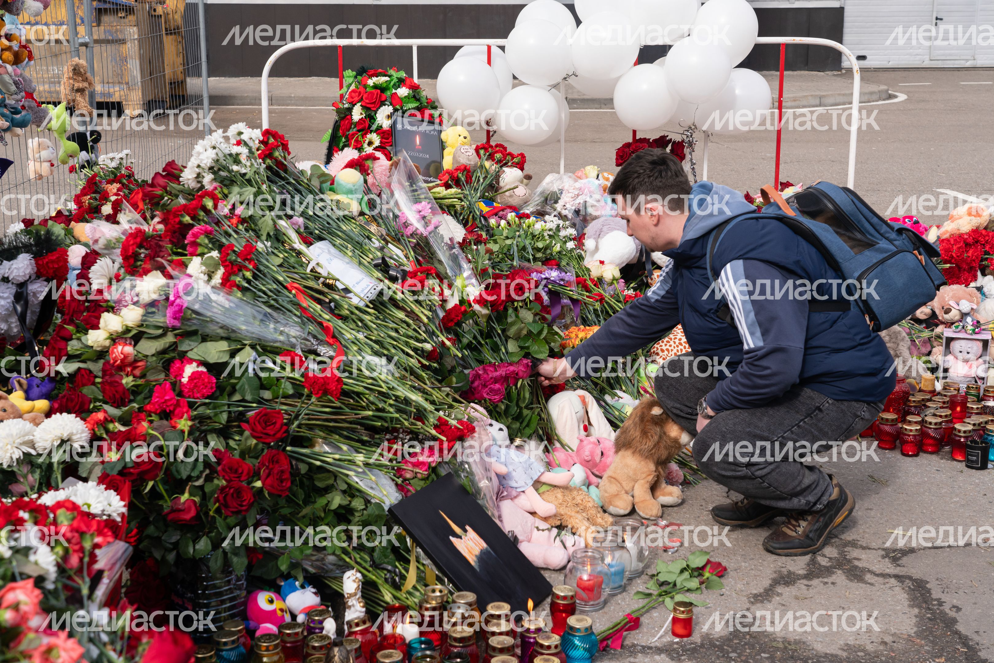 Мемориал памяти погибших в «Крокус Сити Холле» в Красногорске