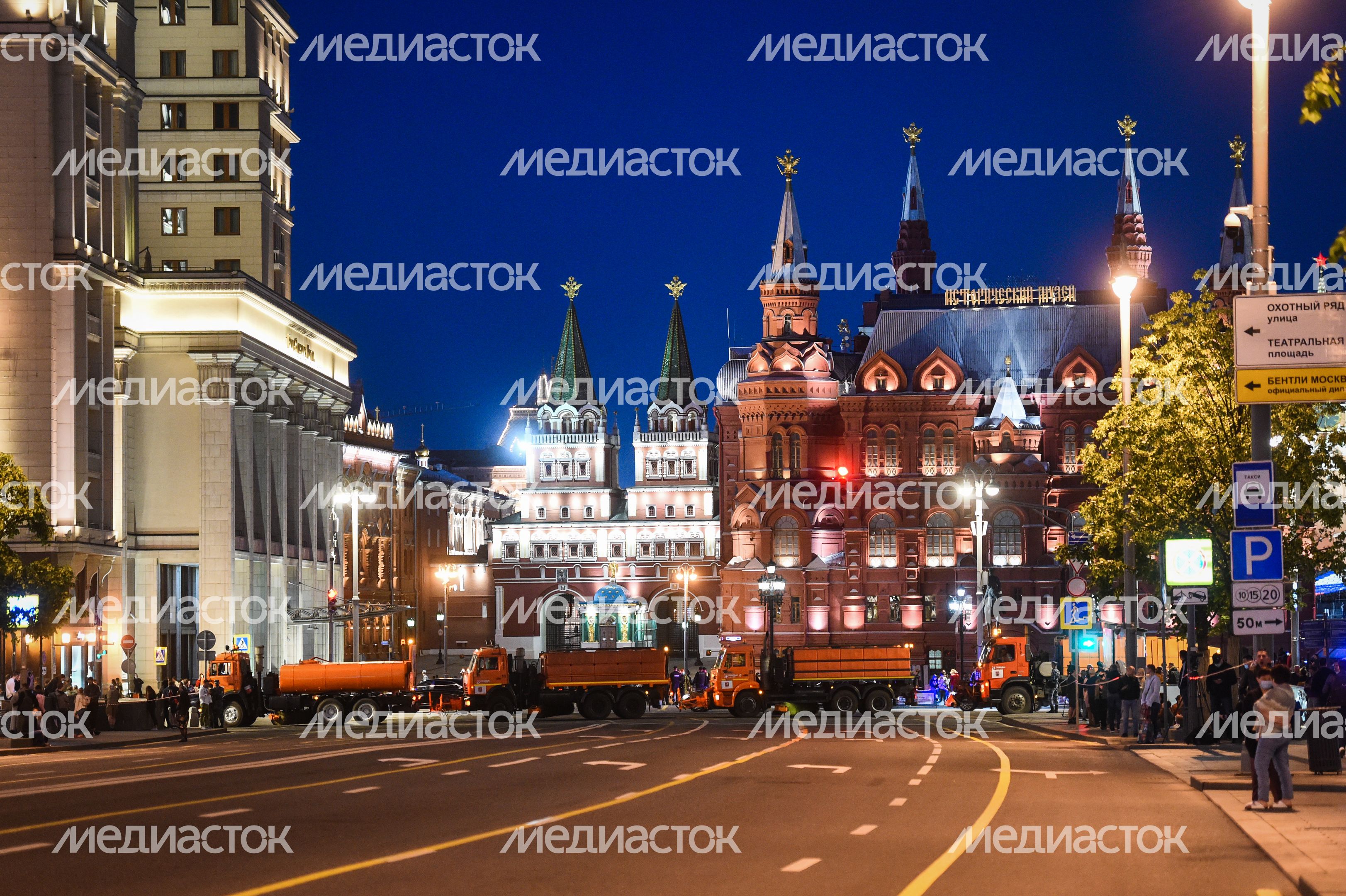 Пешая репетиция парада Победы в Москве