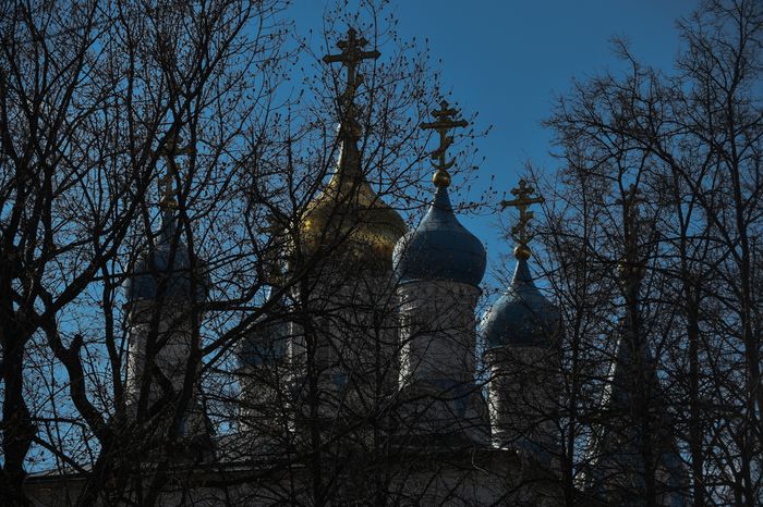 Пасхальное священие куличей и яиц
