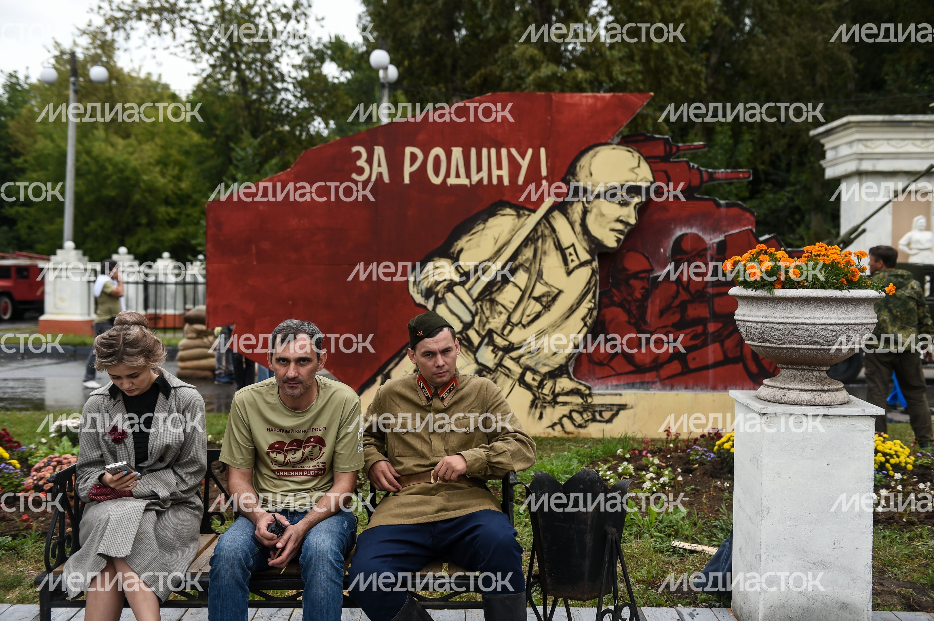 Андрей Воробьев посетил съемочную площадку фильма Ильинский Рубеж