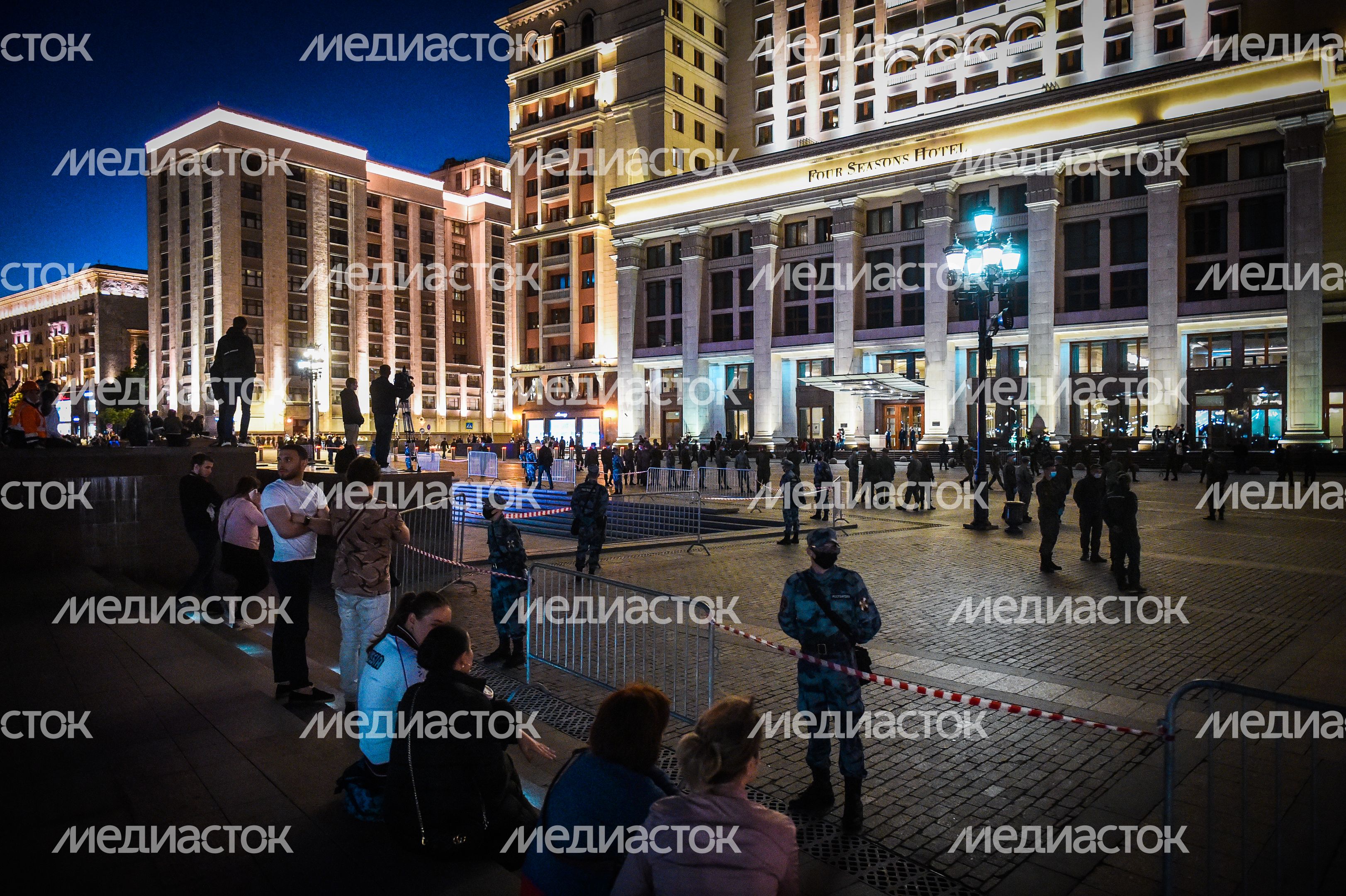 Пешая репетиция парада Победы в Москве