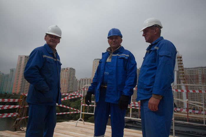 Cтроительство пешеходного моста в Красногорске