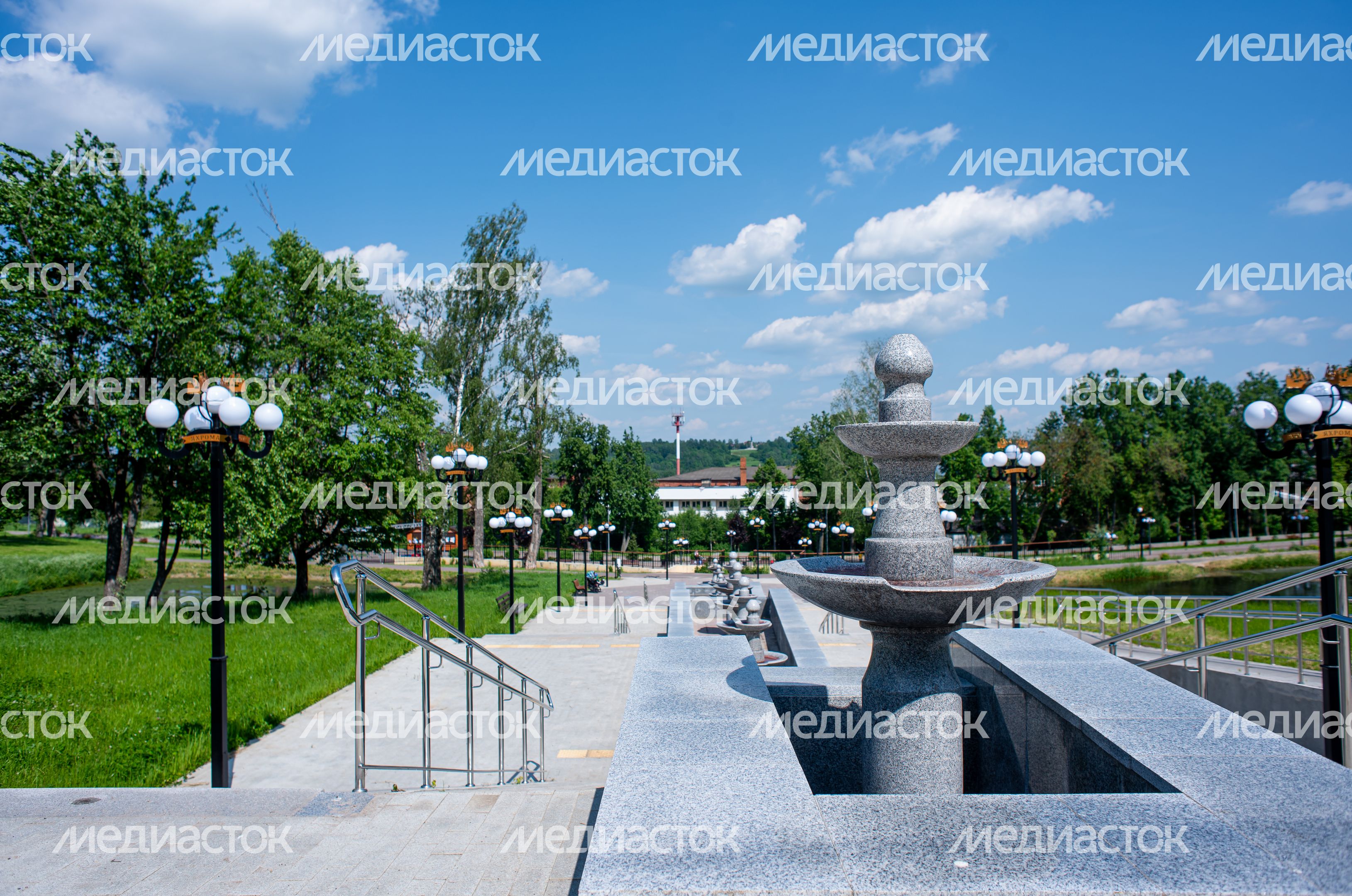 Летние виды города Яхрома