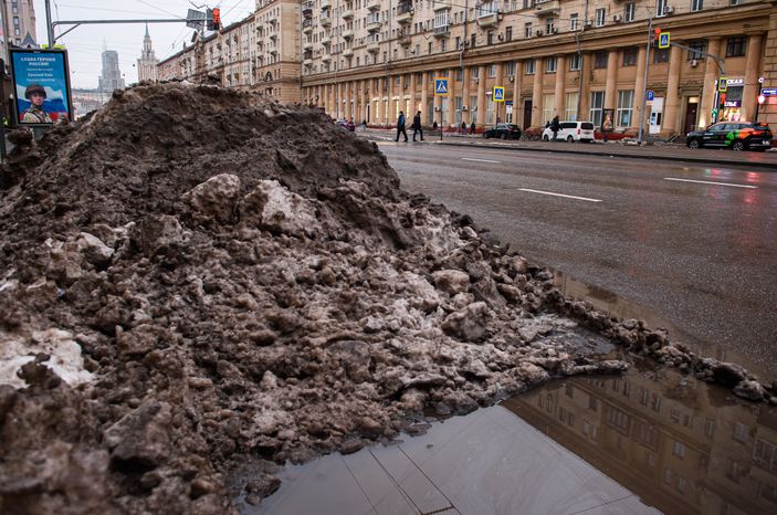 Декабрьская слякоть в Москве