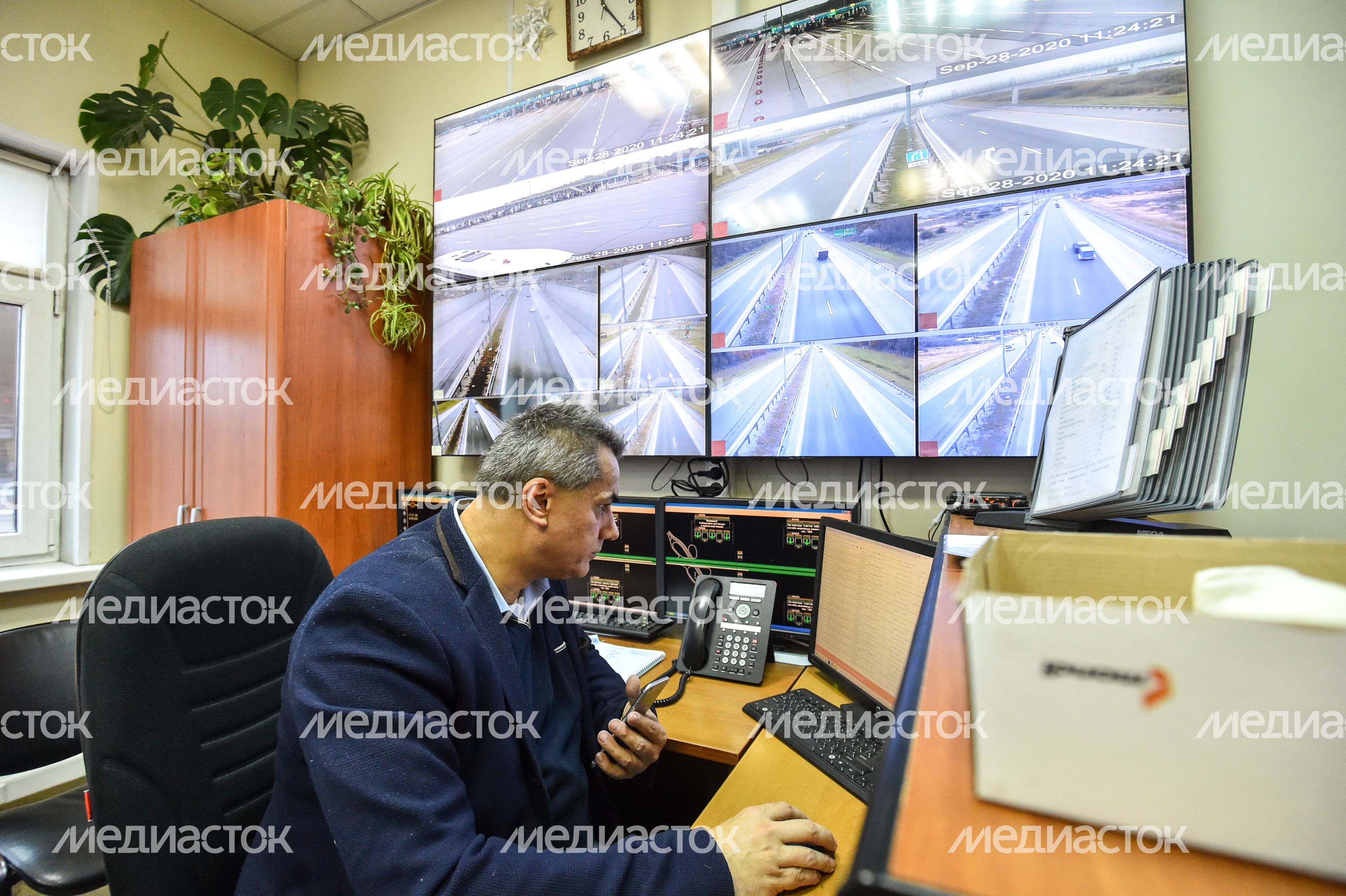 Демонстрация работы беспилотных летательных аппаратов на трассе М-4 «Дон»