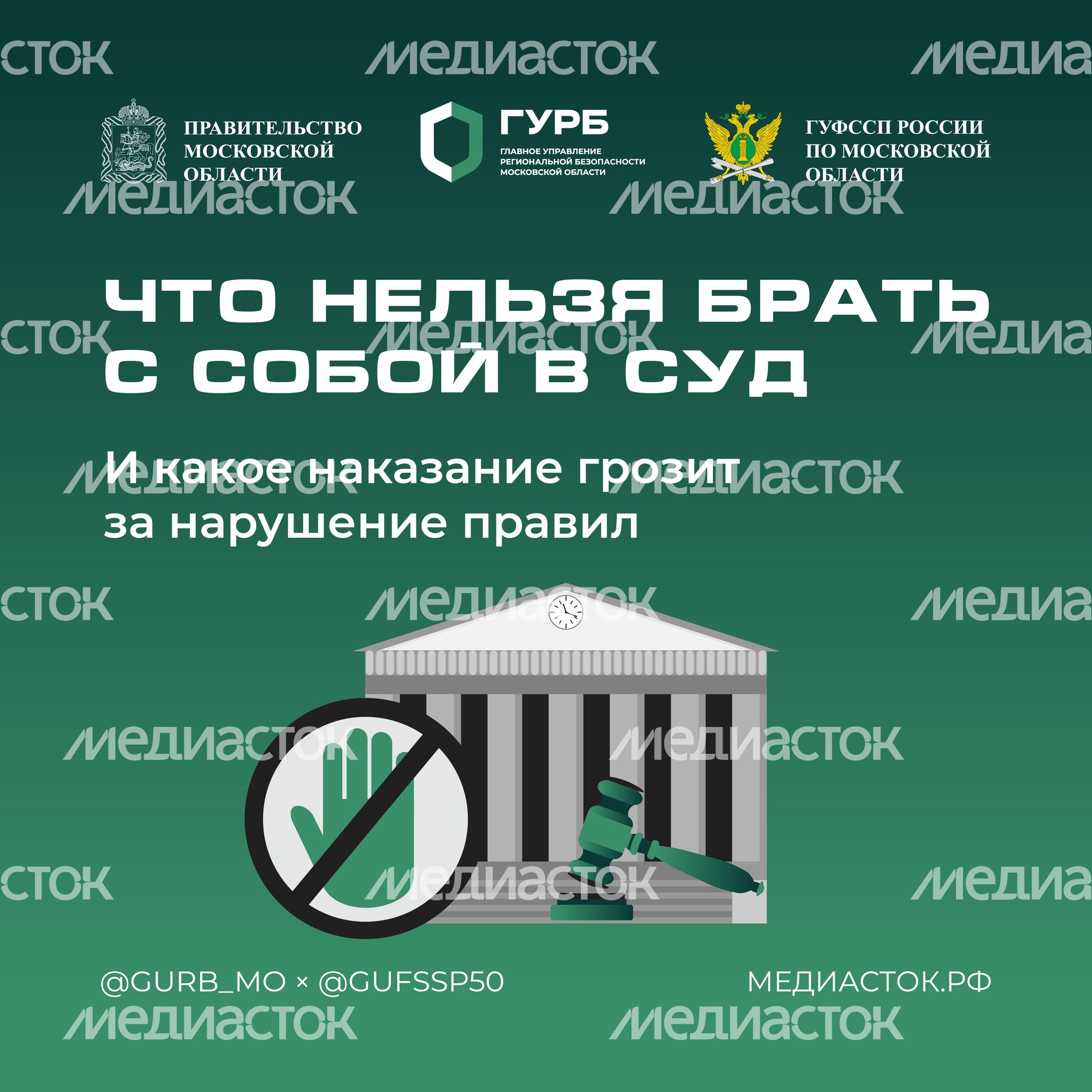 Что нельзя брать с собой в суд Квадрат 01 С гербом МО Что нельзя брать с собой в суд Квадрат 01 С гербом МО