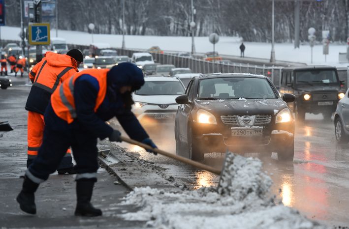 Снежная погода в Москве