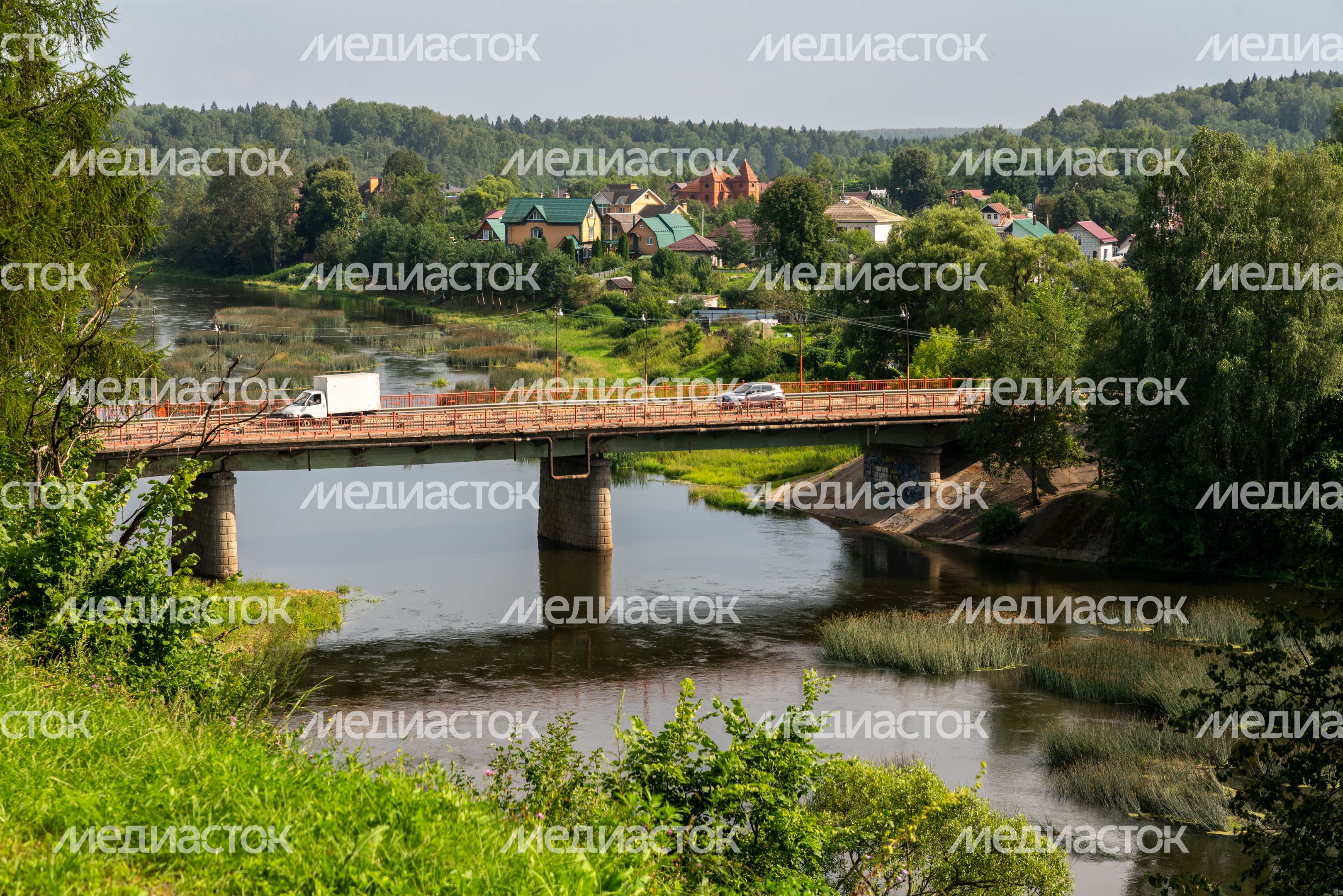Парк культуры и отдыха "Городок" в Рузе. Лето