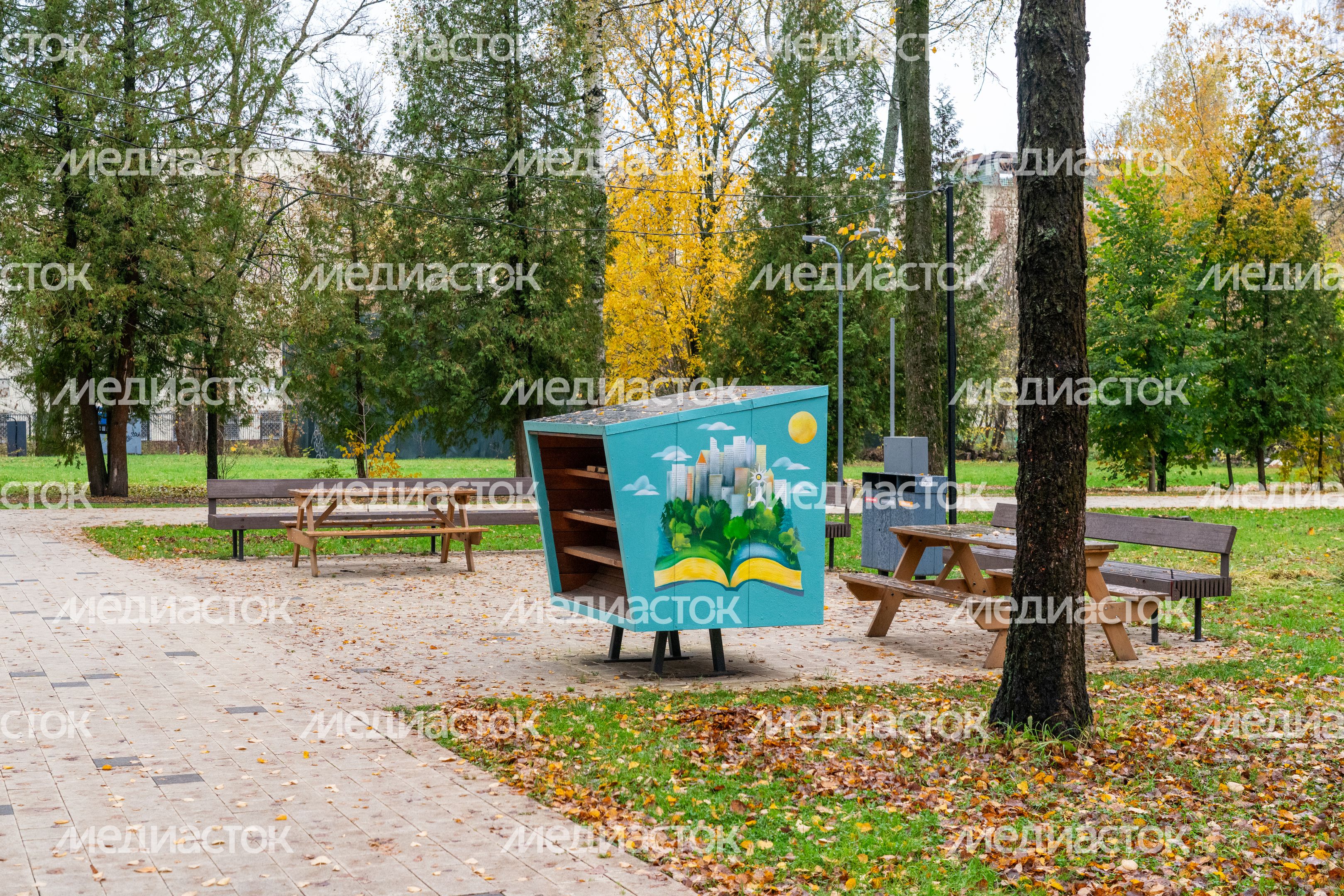Городской парк культуры и отдыха Солнечногорска осенью Городской парк культуры и отдыха Солнечногорска осенью
