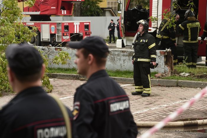 Пожар в бизнес‑центре «Гранд Сетунь плаза» в Москве
