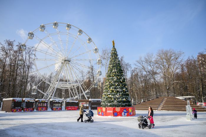 Наташинский парк зимой в Люберцах