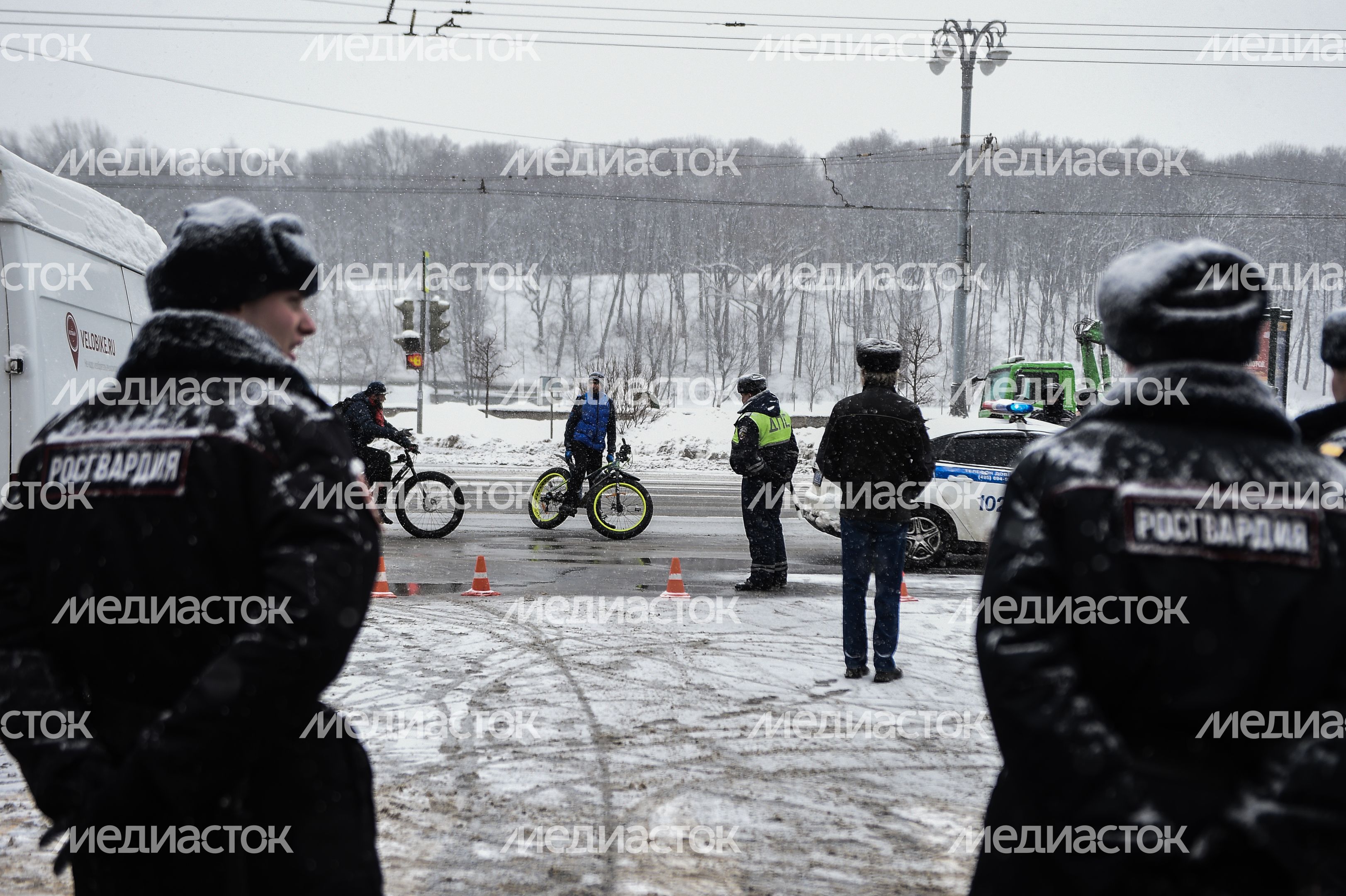 В Москве состоялся 4-й Зимний Велопарад