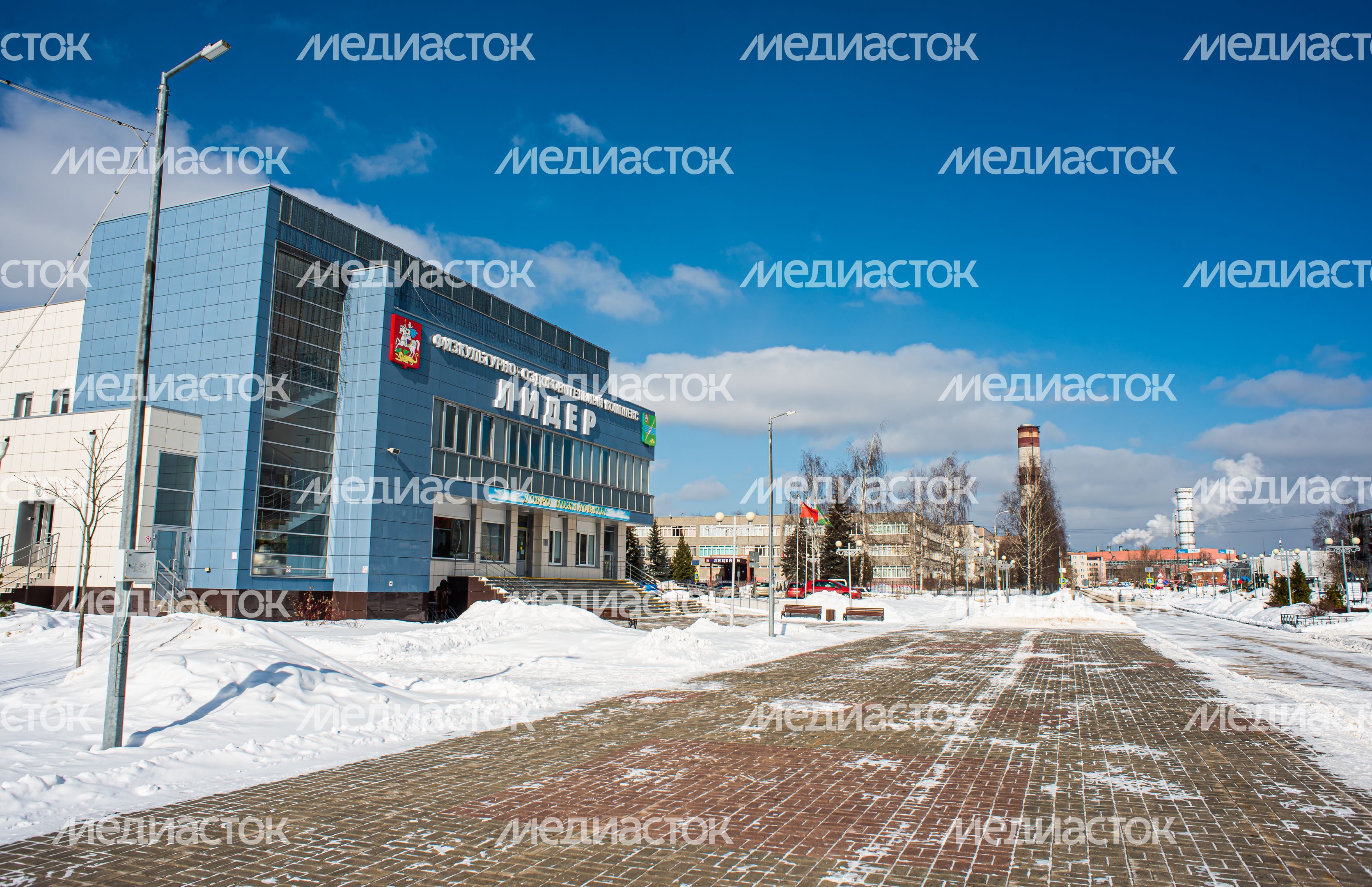 Зимние виды города Электрогорск