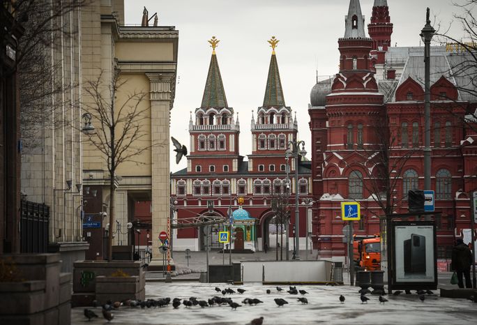 Москва во время режима всеобщей самоизоляции в связи с коронавирусом