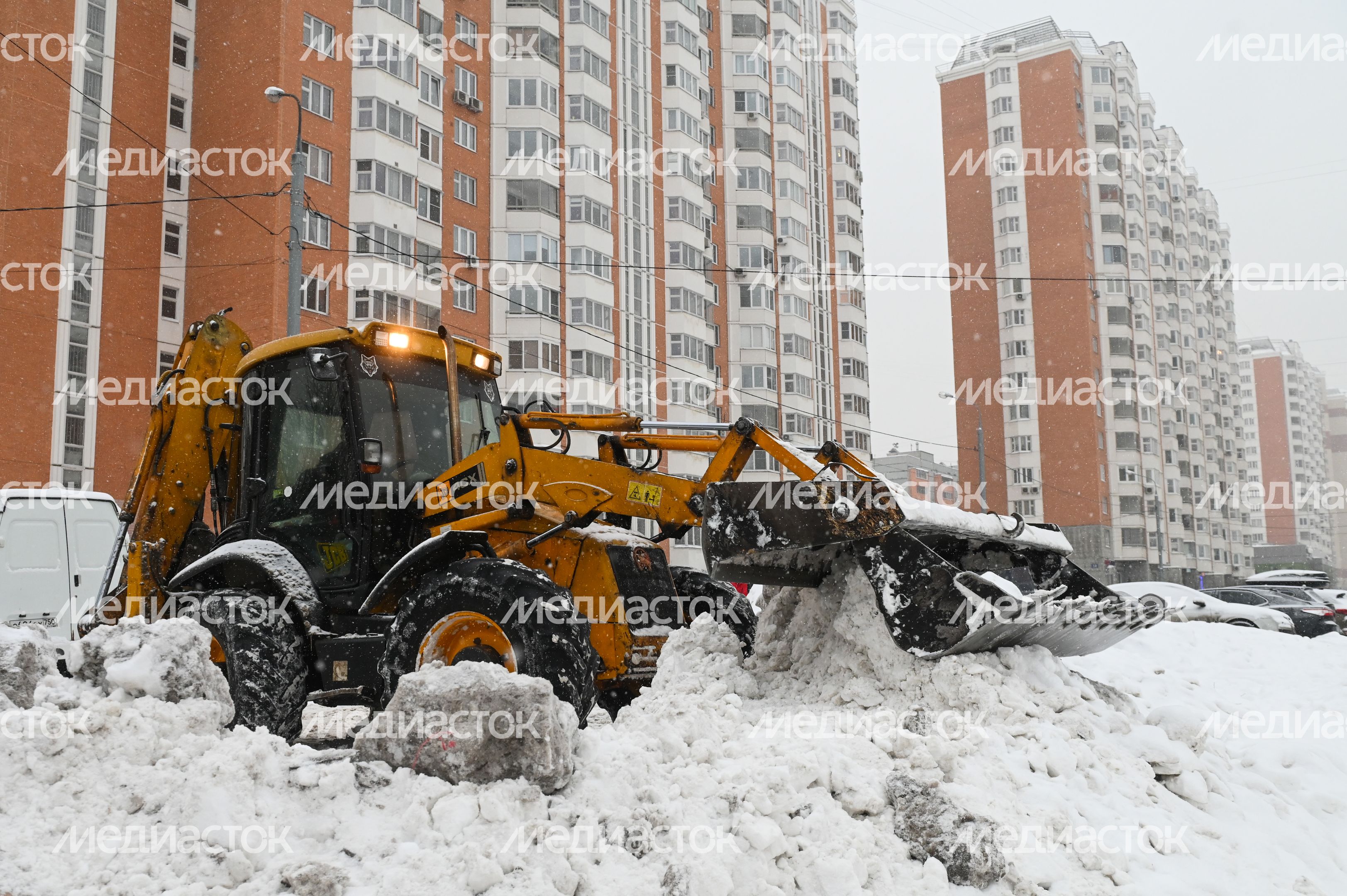 Снегопад в Люберцах