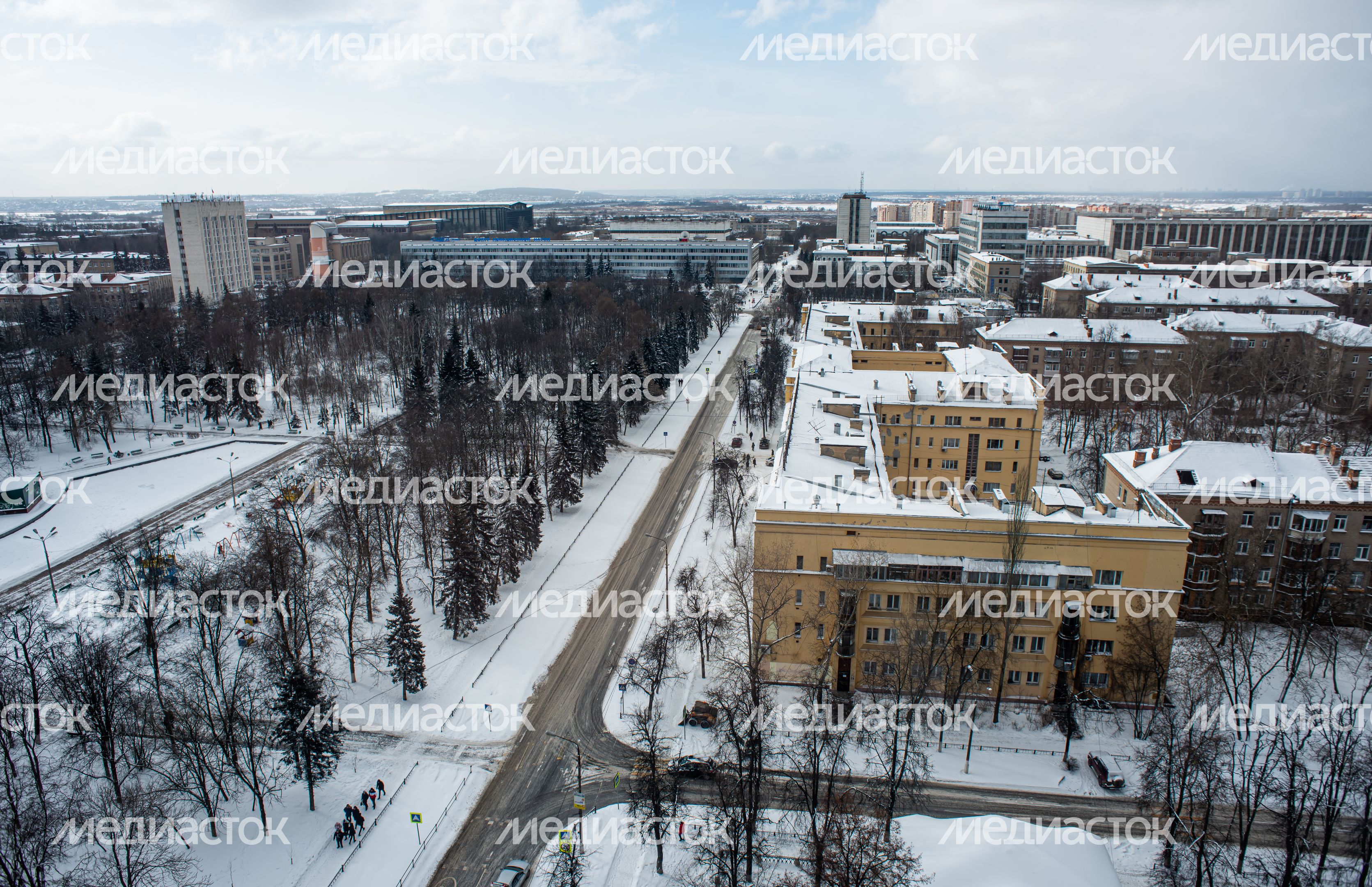 Зимние виды города Жуковский