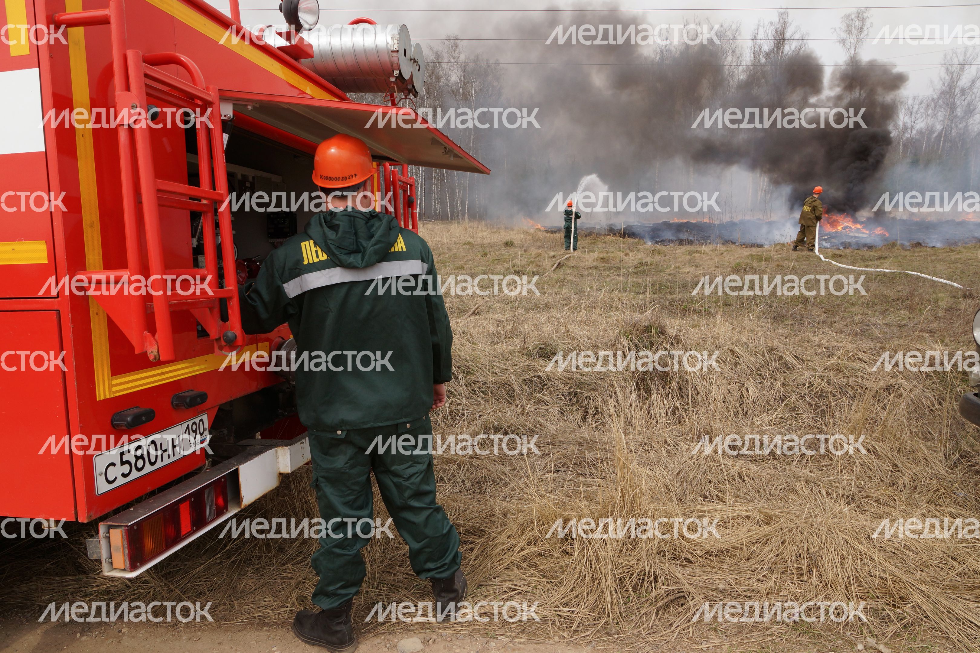 Пожарно-тактические межведомственные учения в Подольске