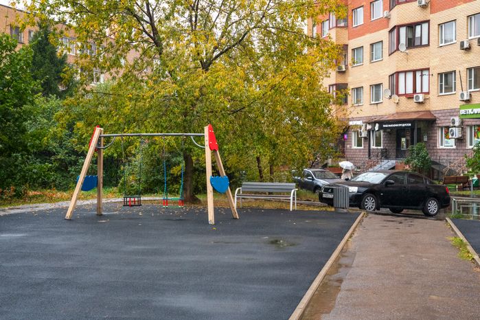Благоустройство двора в Красногорске в микрорайоне Путилково