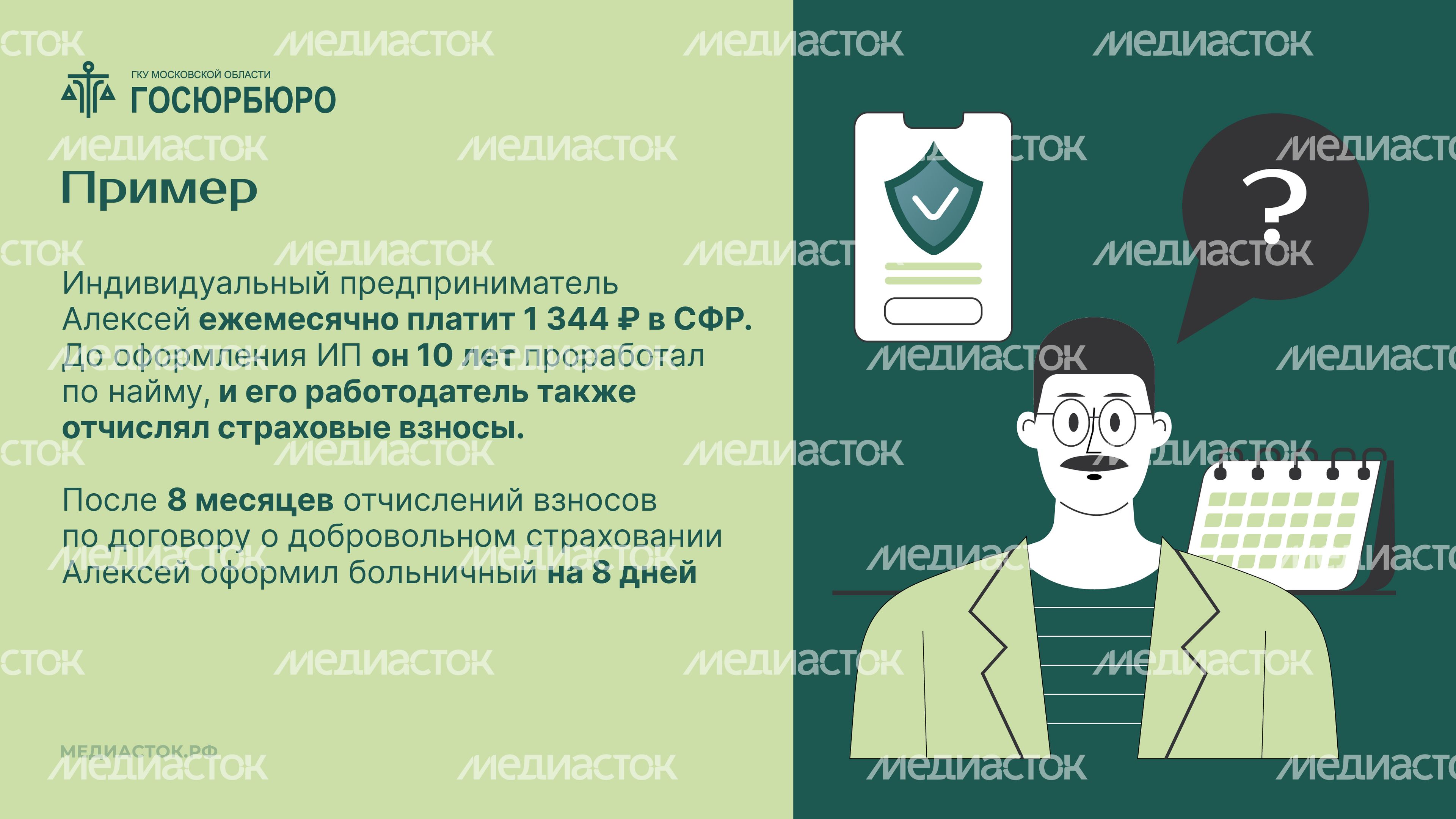 Оплата больничных самозанятым Горизонталь 07