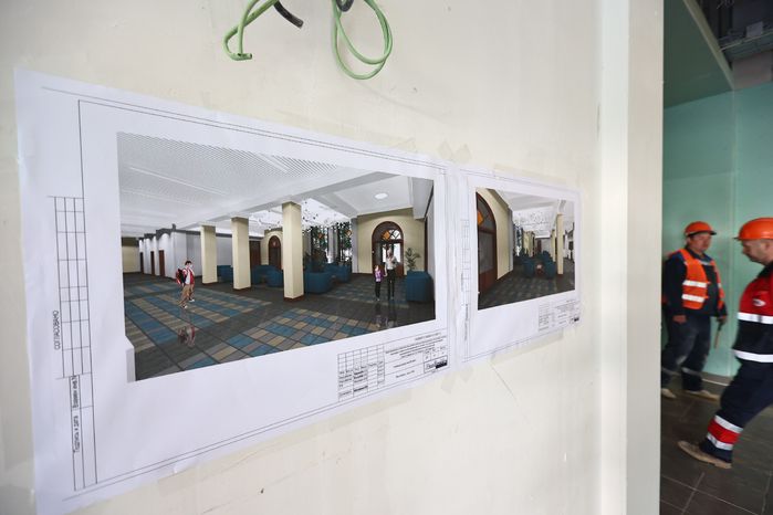 Проверка Губернатором Подмосковья хода строительства учебного корпуса начальной школы в Долгопрудном