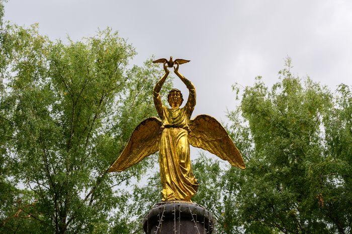 Фонтан «Добрый ангел мира» в Центральном парке культуры и отдыха в Ногинске Богородского округа