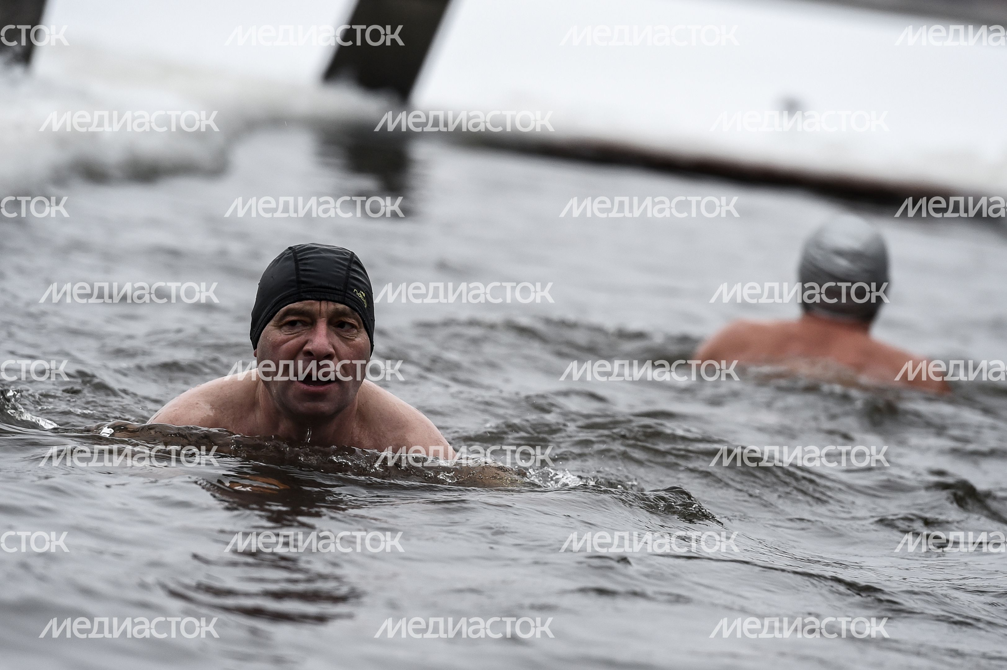 Купание моржей в Долгопрудном