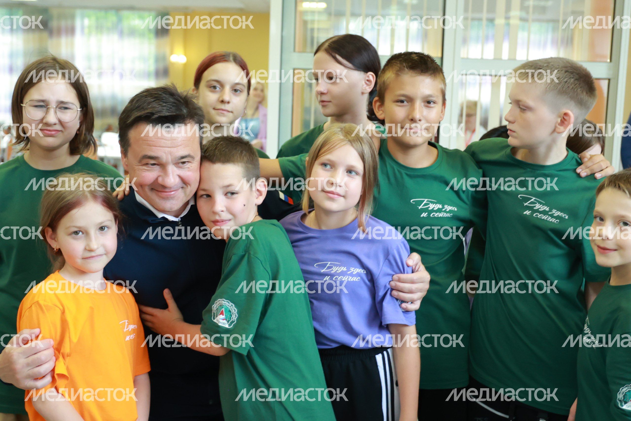 Андрей Воробьев навестил детей участников СВО в оздоровительном лагере «Литвиново»
